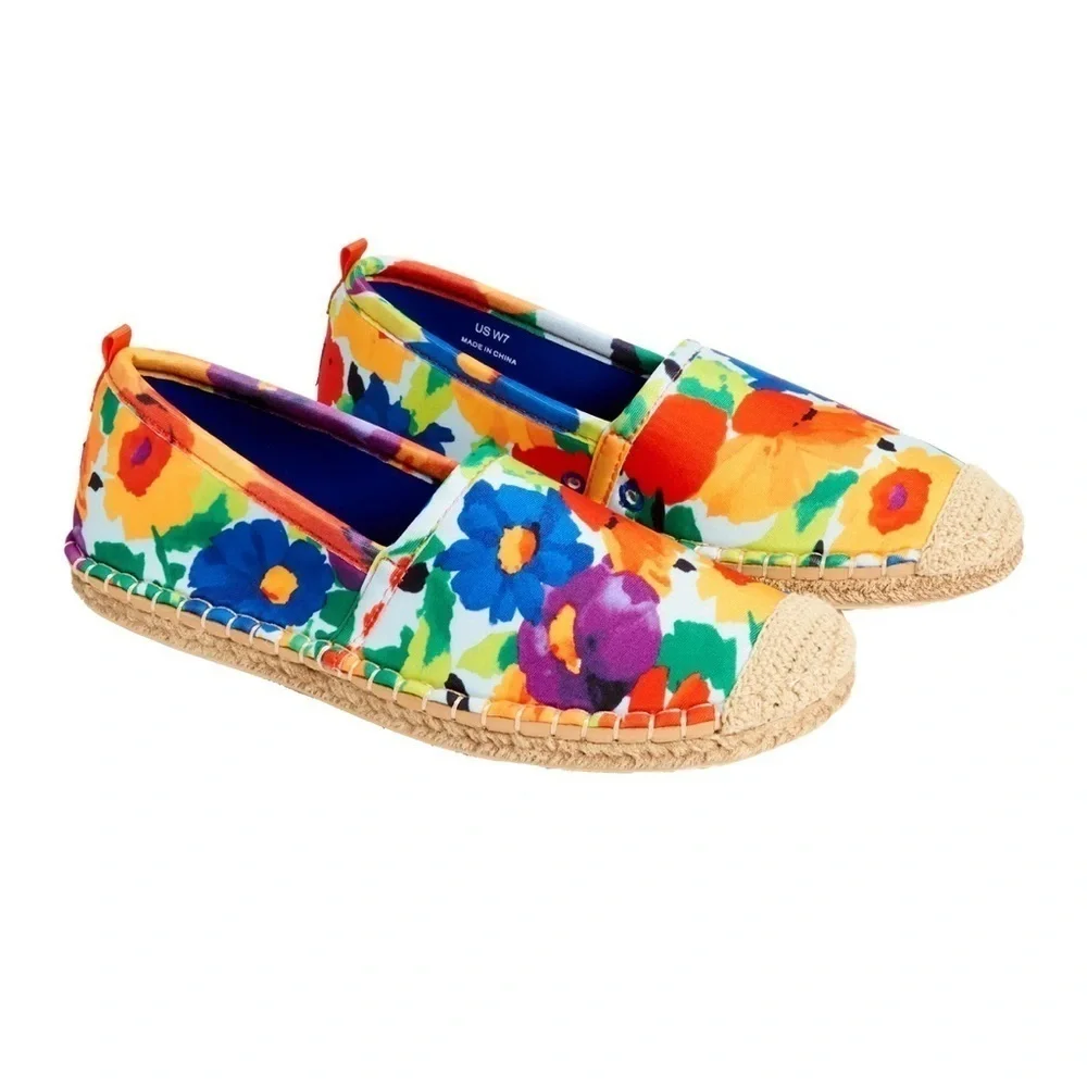 Sea Star Beachwear Floral Beachcomber Espadrille Water Shoe NEW
